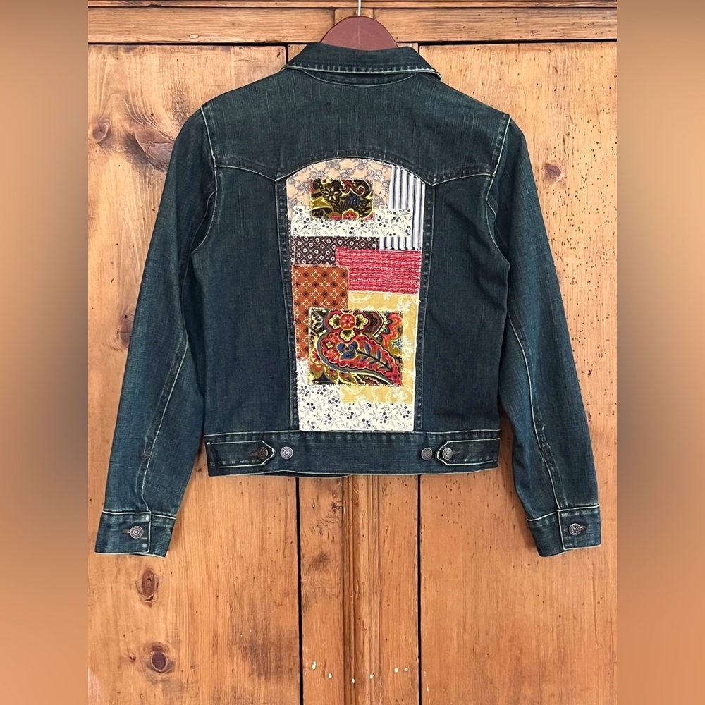Upcycled Patchwork Denim Jacket